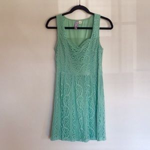 Francesca’s beautiful lace dress